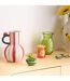 Vase Carafe en Céramique Fruity 25cm Multicolore-2