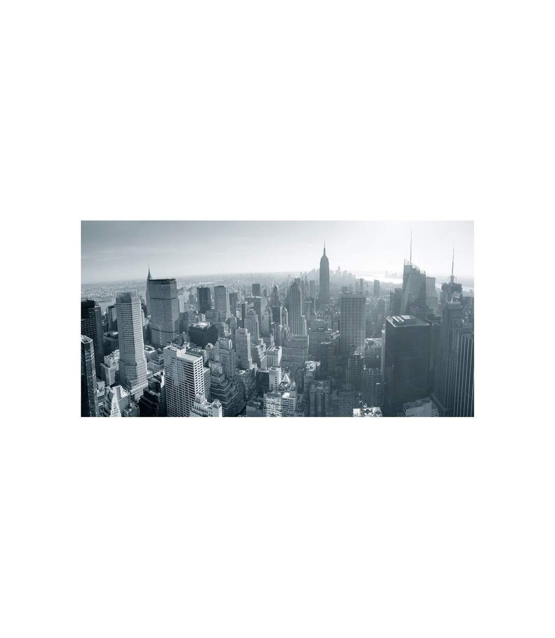 Papier Peint XXL Panorama de New York en Noir & Blanc 270x550cm-2