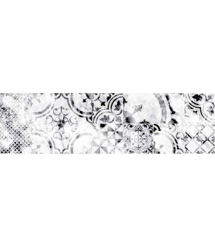 Crédence adhésive en alu imitation Marbre - L. 20 x l. 90 cm - Blanc