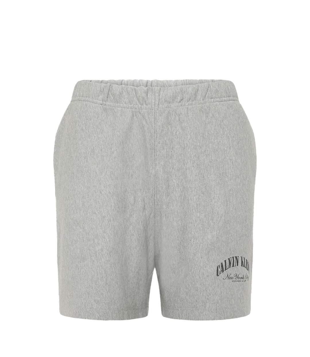 Short Motif/style Universitaire New York Homme Gris Chiné Calvin Klein-2