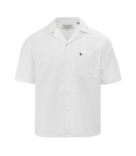 Chemise Manches Courtes Motif/style À Motifs Homme Blanc Jack Wills