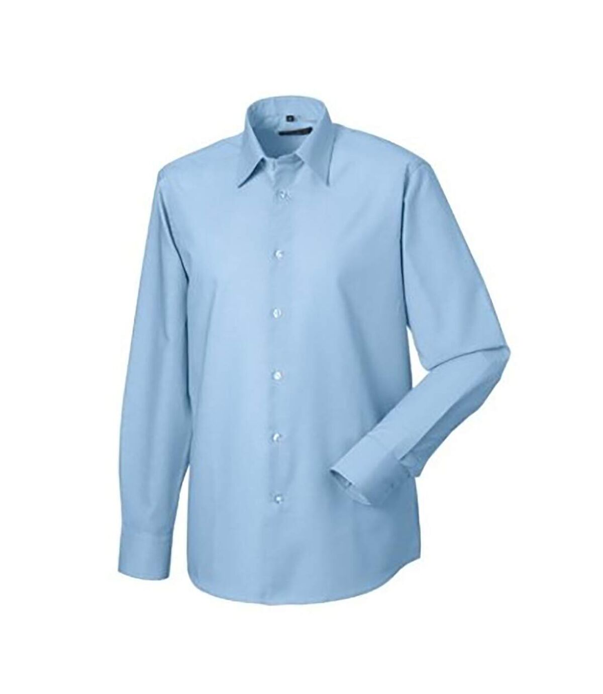 Russell Collection Mens Long Sleeve Easy Care Tailored Oxford Shirt (White)