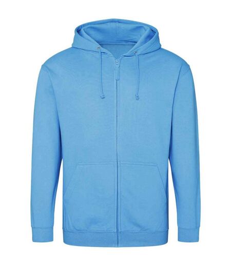 Mens full zip hoodie hawaiian blue Awdis