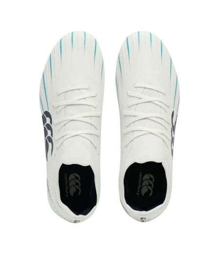 Unisex Adult Speed Falcon 2.0 Elite Firm Ground Rugby Boots White Green Canterbury