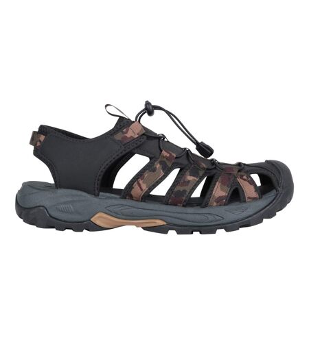 Mens crete camo sandals khaki Mountain Warehouse