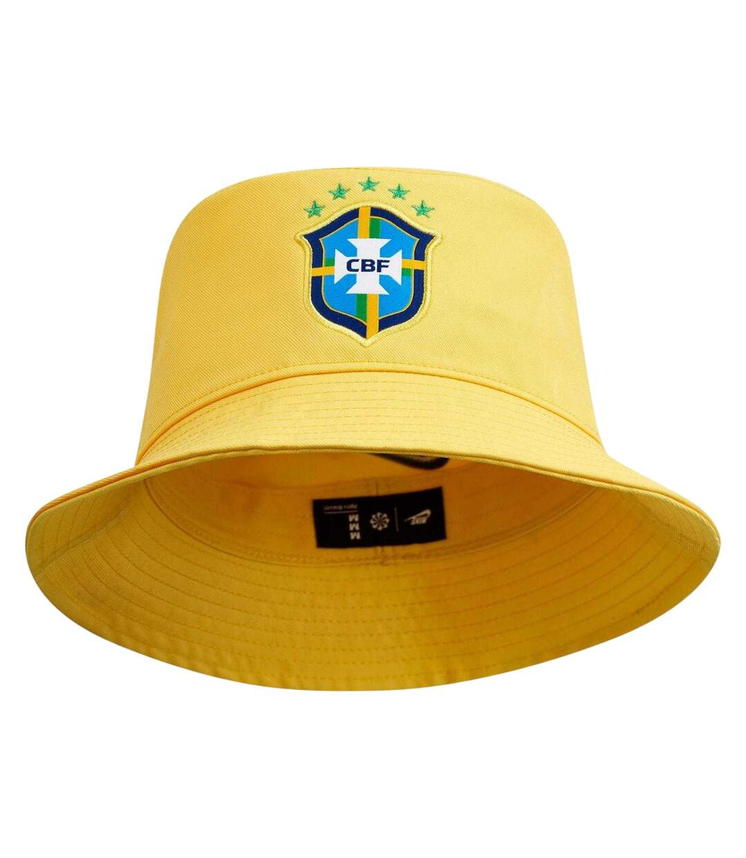 Nike Embroidered Bucket Hat Yellow Green Brazil FC-1