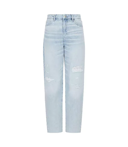 Womens/ladies J81 Straight Jeans Indigo Armani Exchange