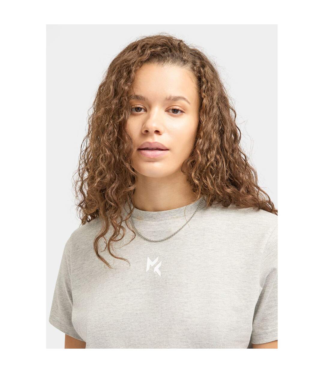 Womens/ladies Jules T-shirt Grey Miss Kick-4