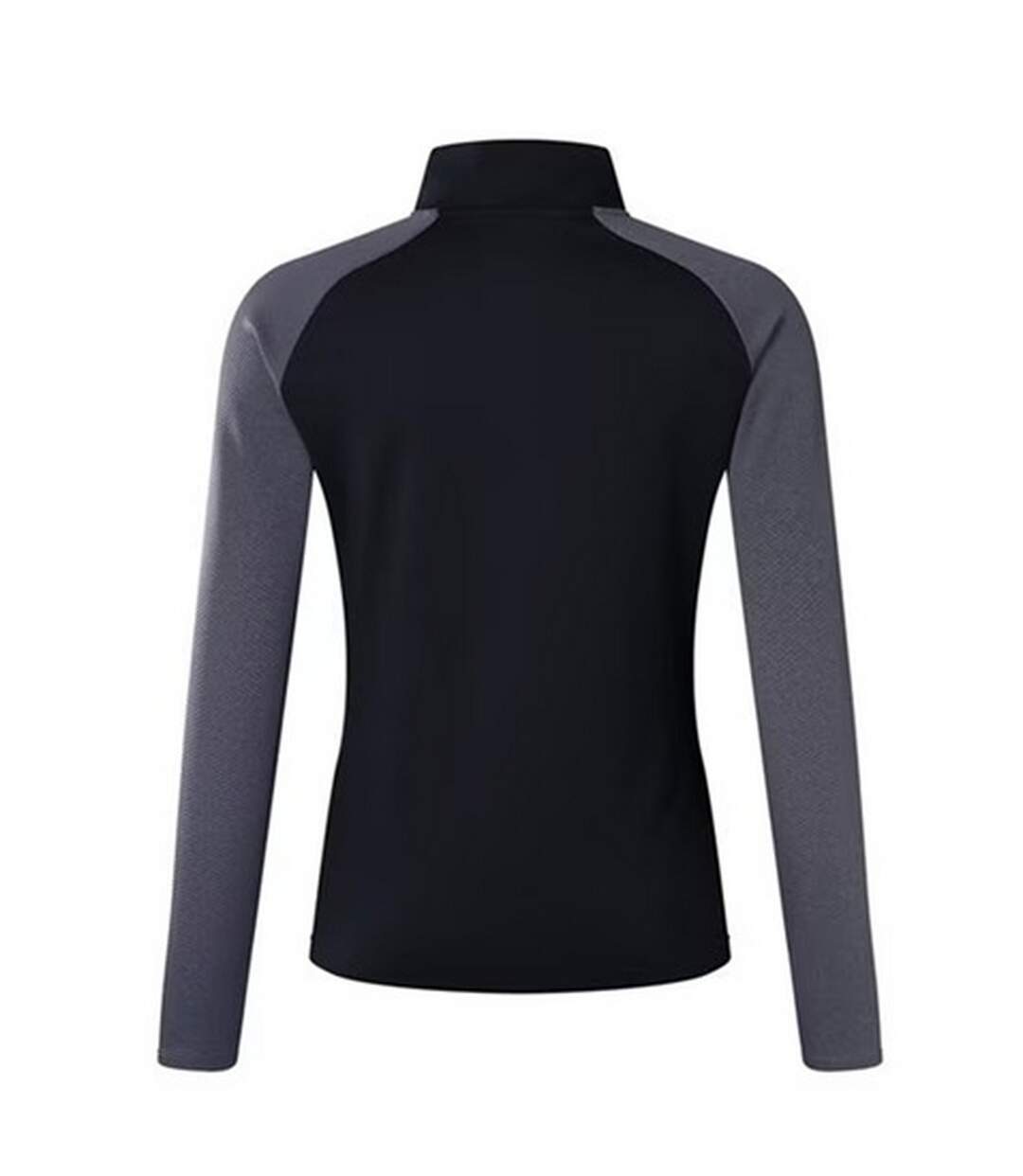 Womens/ladies Elite Quarter Zip Base Layer Top Black Magnet Marl Canterbury-2