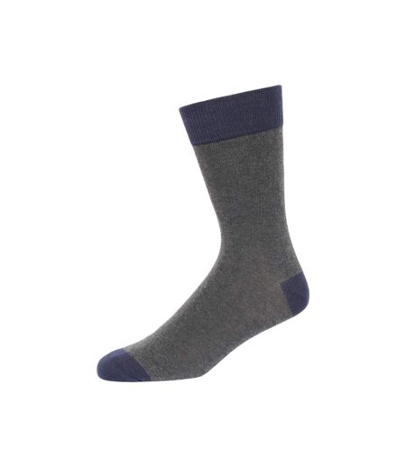 Chaussettes adulte bleu mer / charbon French Connection