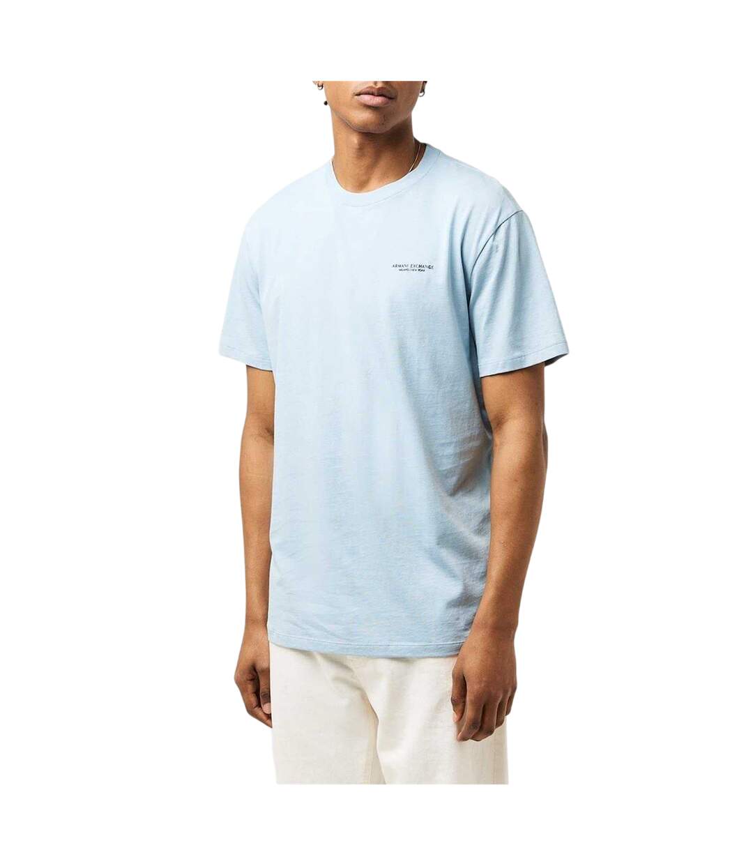 T-shirt Motif/style Logo Homme Bleu Armani Exchange-3