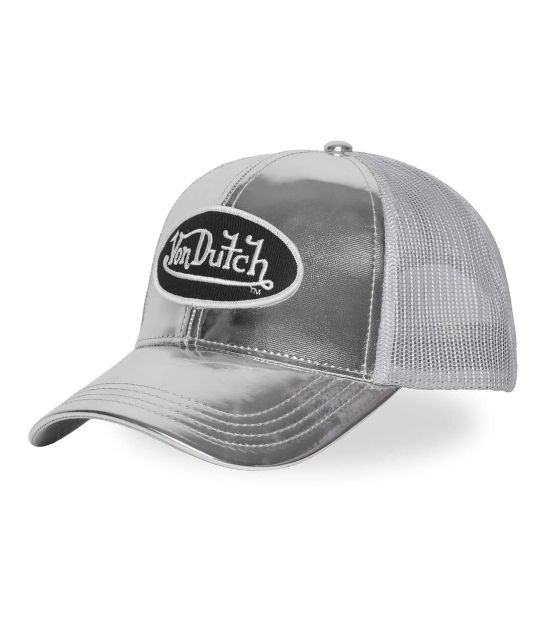 Casquette baseball avec filet en vinyl brillant avec écusson Shiny Vondutch-1
