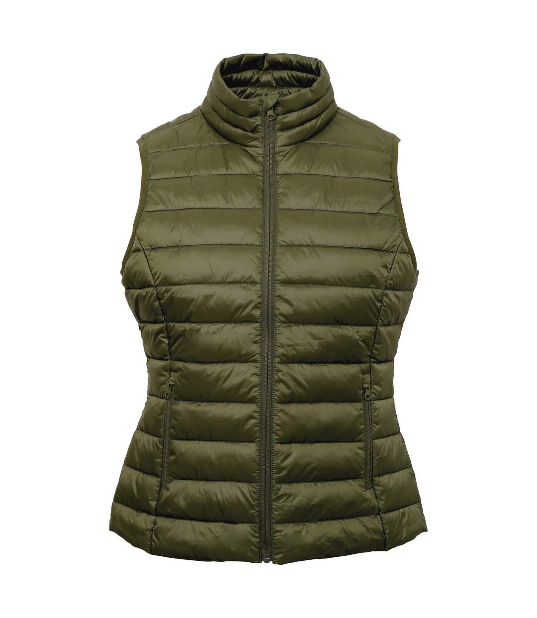 Doudoune sans manches terrain femme olive 2786