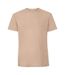 Mens ringspun premium t-shirt desert sand Fruit of the Loom