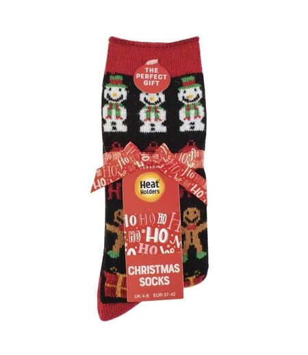 Womens Fluffy Christmas Socks by Heat Holders Lite