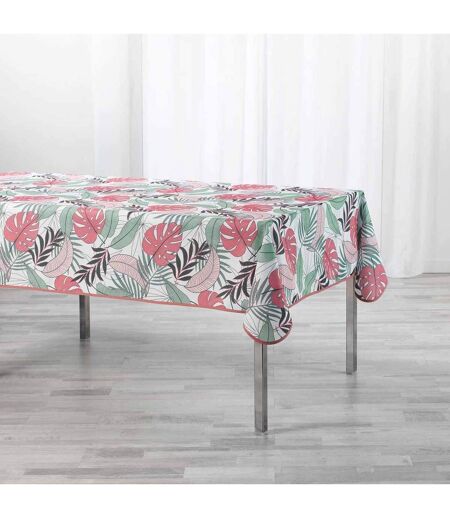 Nappe Antitache Beauty Jungle 150x240cm Blanc & Rose