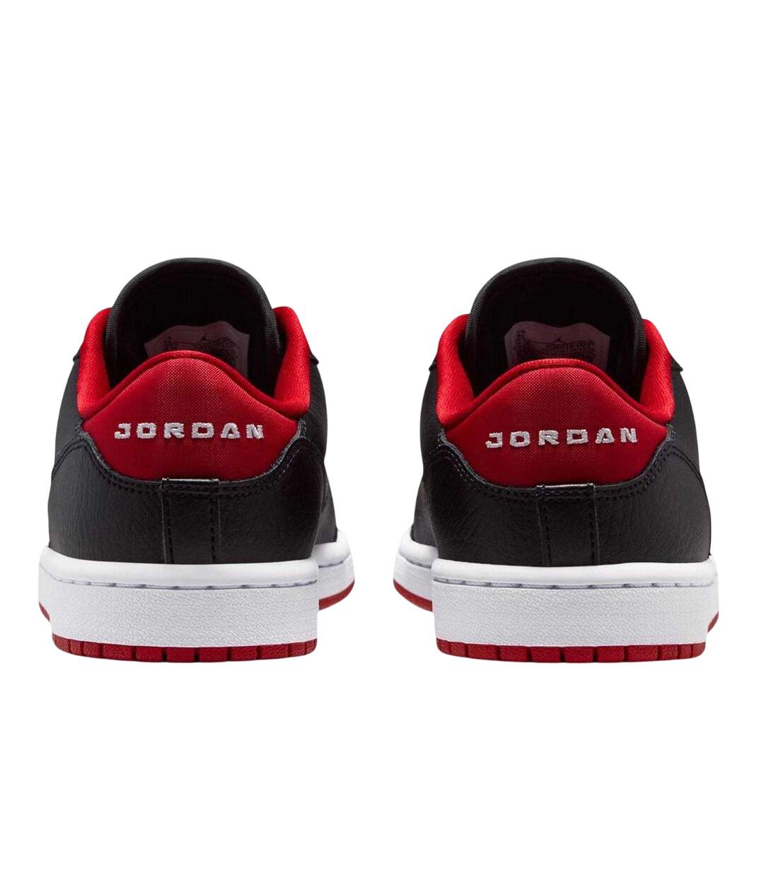Womens/ladies Air Jordan Access Leather Trainers Black Red Nike-2