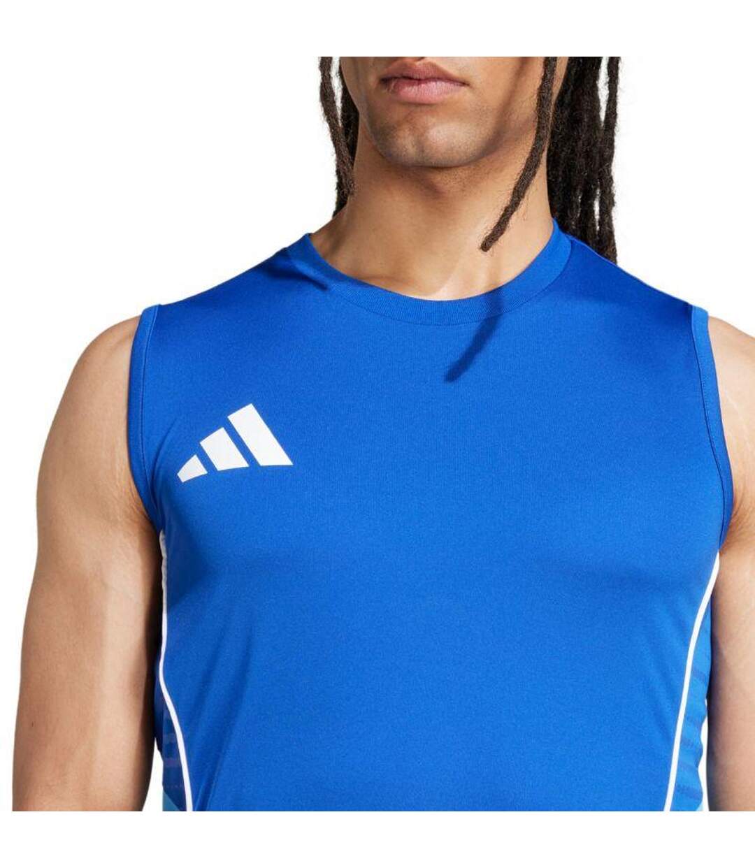 Maillot Sans Manches Tiro Homme Bleu Adidas-4