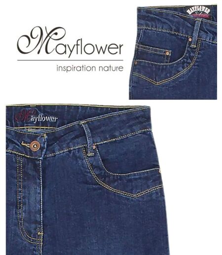 Jean Femme Tissu Stretch Audrey1 Coupe Droite Ajustée (Mayflower)