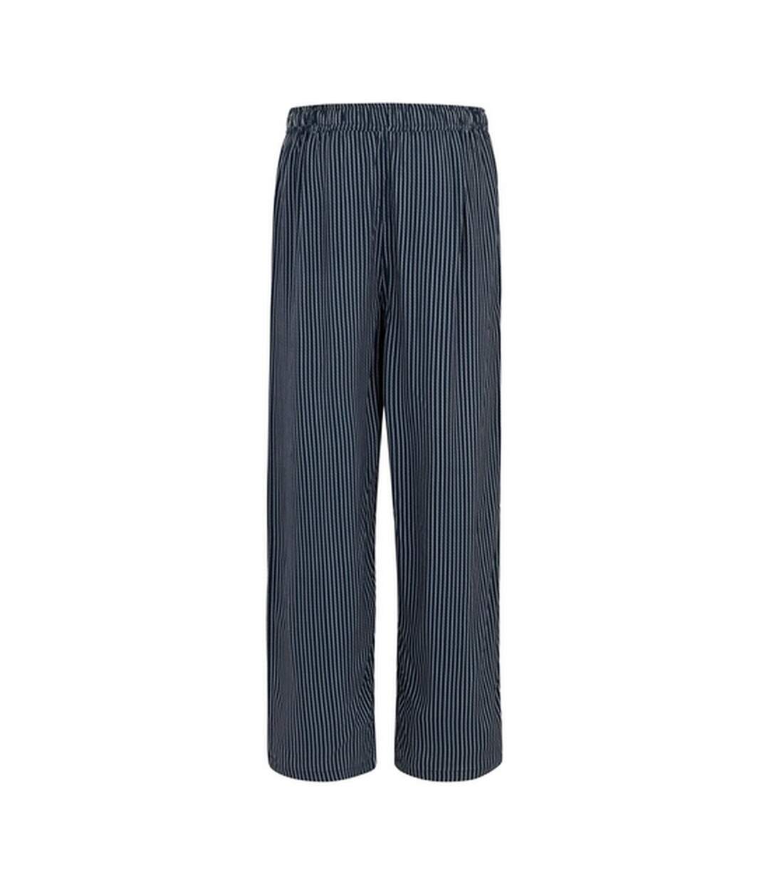 Pantalon Motif/style Rayure Verticale Elbrie Femme Bleu Marine Blanc Regatta-2