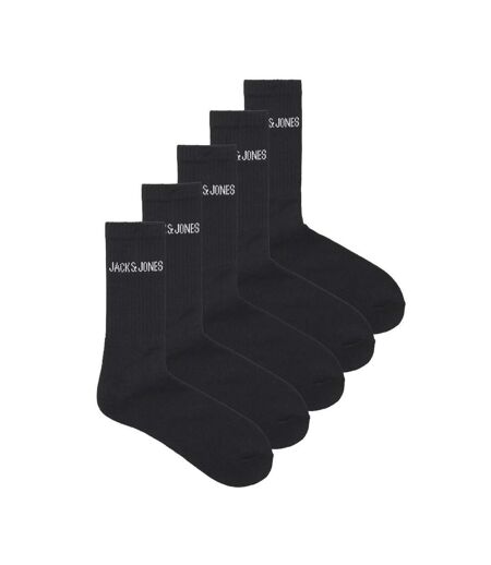 Lot de 5 Paires de Chaussettes Noires Jack & Jones Jacregen - Taille unique