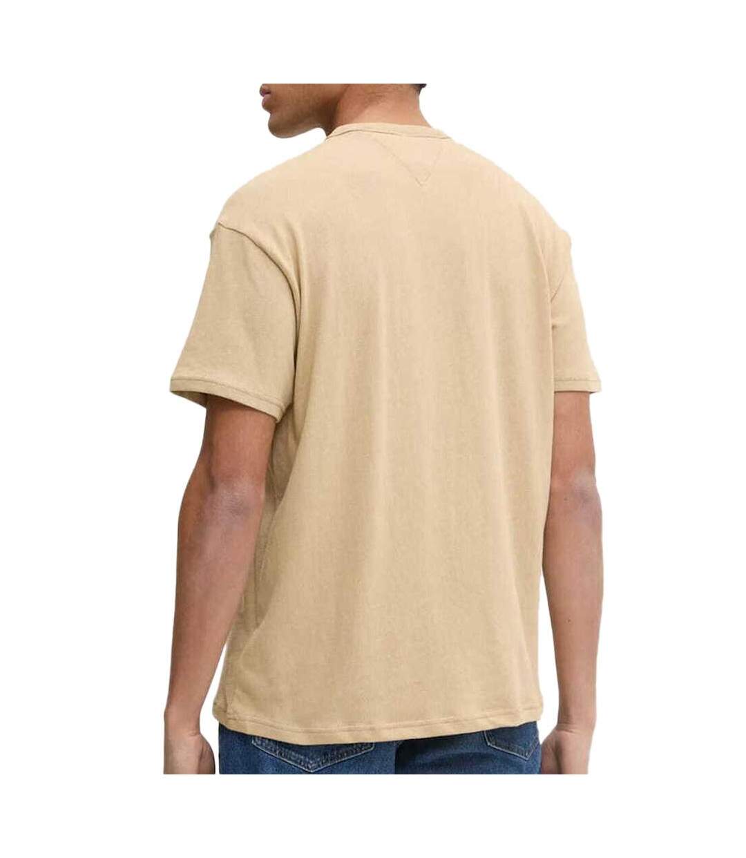 T-Shirt beige homme tommy hilfiger linear0-2