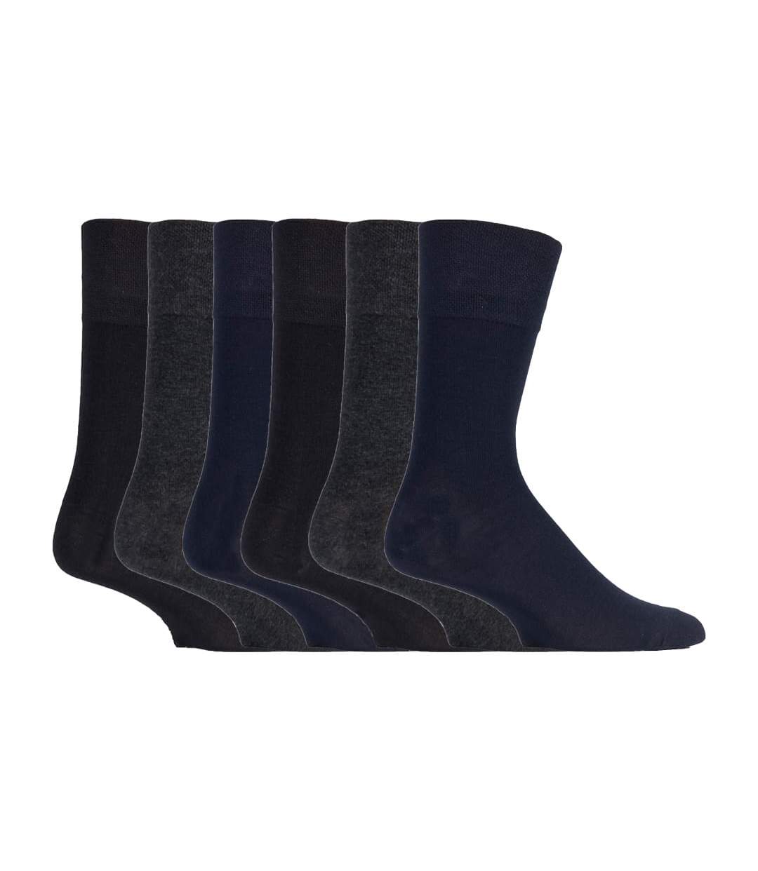 6 Paires Chaussettes Homme Bambou sans Élastique