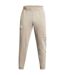Mens Project Rock Fleece Icon Tapered Athletic Joggers Brown Under Armour-2