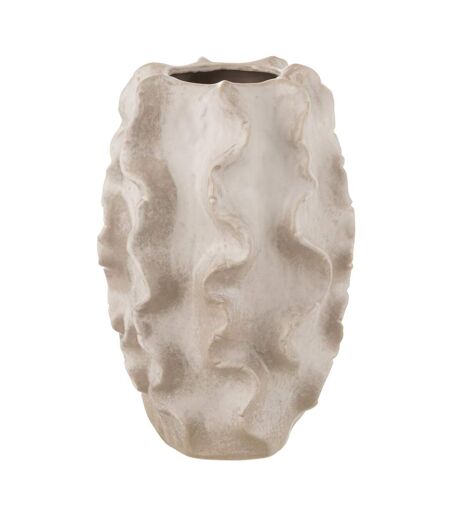 Vase Abstrait Vagues Dewayne 37cm Beige