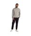 Mens loopback quarter zip sweatshirt mid grey marl Lyle & Scott