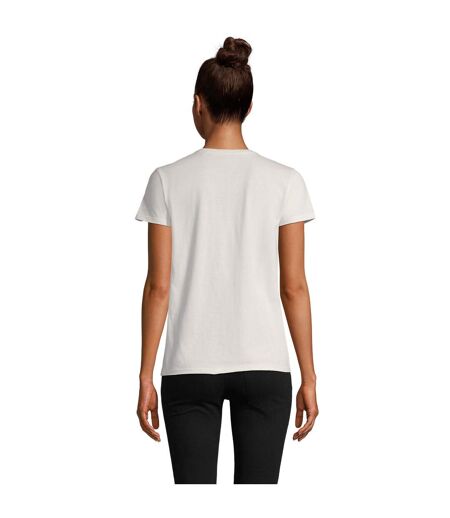 T-shirt Pioneer Femme Blanc Cassé SOLS