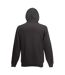 Mens Zip Through Hooded Sweatshirt / Hoodie Charcoal Fruit Of The Loom-2