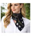 Foulard Chaînette Bleu Marine 60x60 cm – Carré Élégant en Polysatin-1