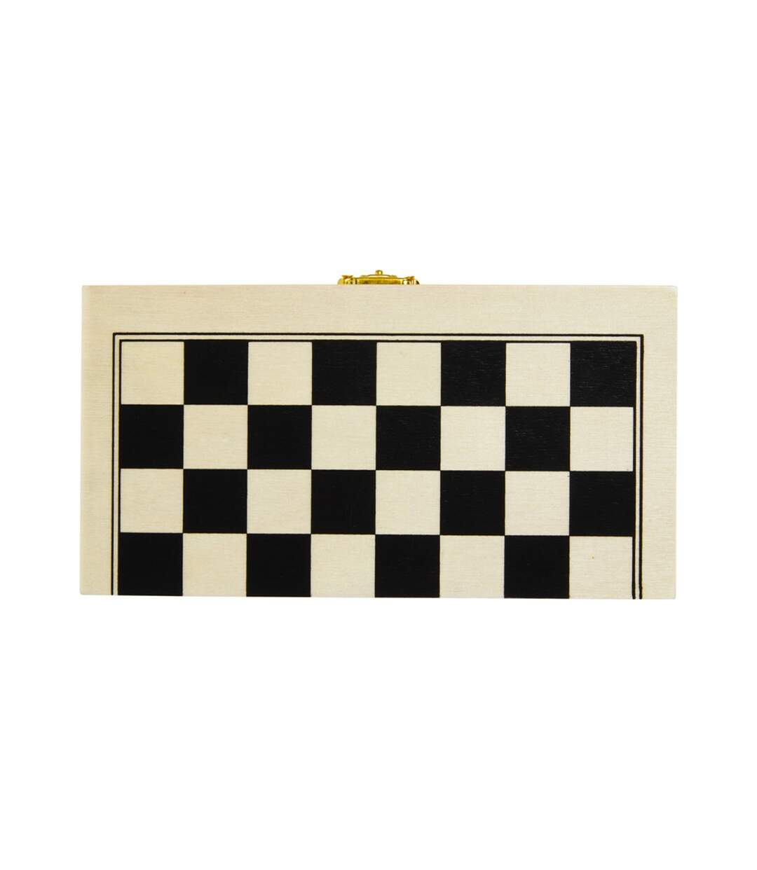 Jeu d´échecs king taille unique beige pâle / marron / blanc cassé Generic-3