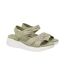 Womens/ladies Eletta Crossover Strap Sandals Sage Green Cipriata-3