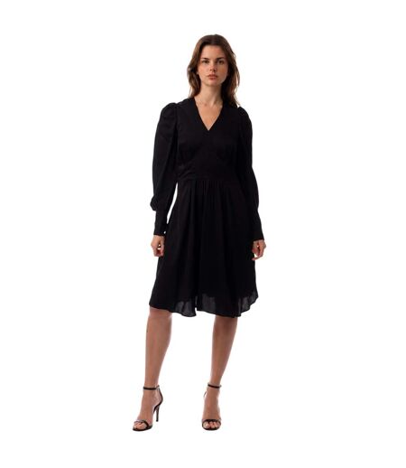 Robe Mi-longue Donny Femme Noir Boss