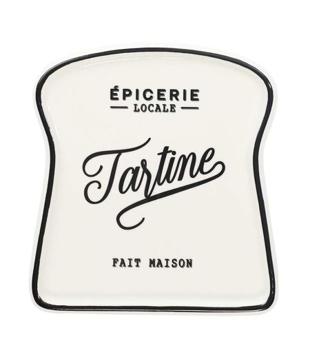 Lot de 6 Assiettes pour Toast Brooklyn 17cm Blanc