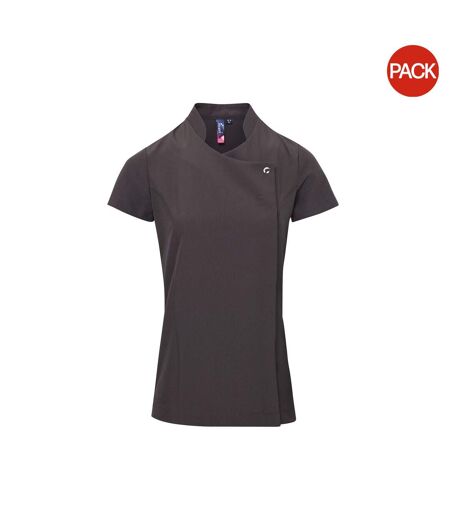 Pack Of 2  Ladies/womens *blossom* Tunic / Health Beauty & Spa / Workwear  Dark Grey Premier