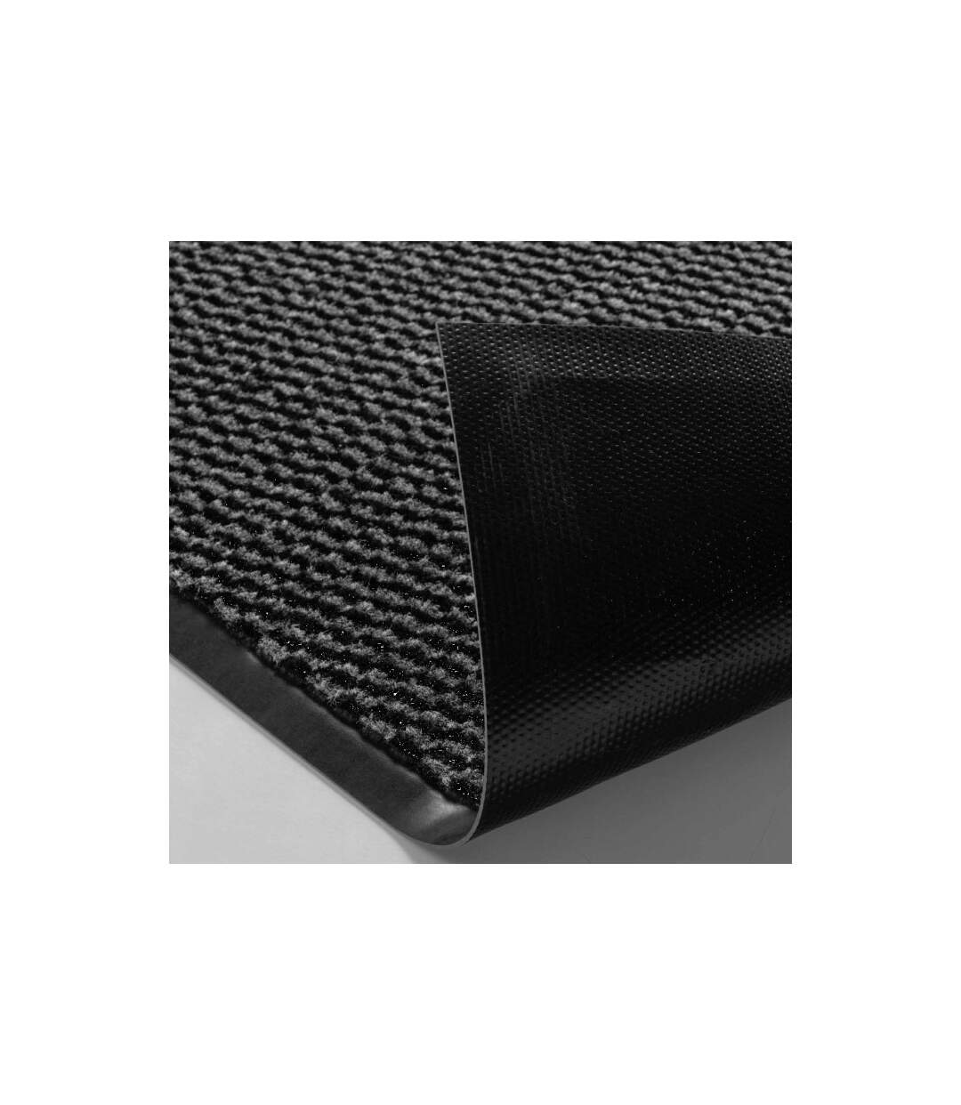 Tapis d'Entrée Anti-Poussière Julius 80x120cm Noir & Gris-2