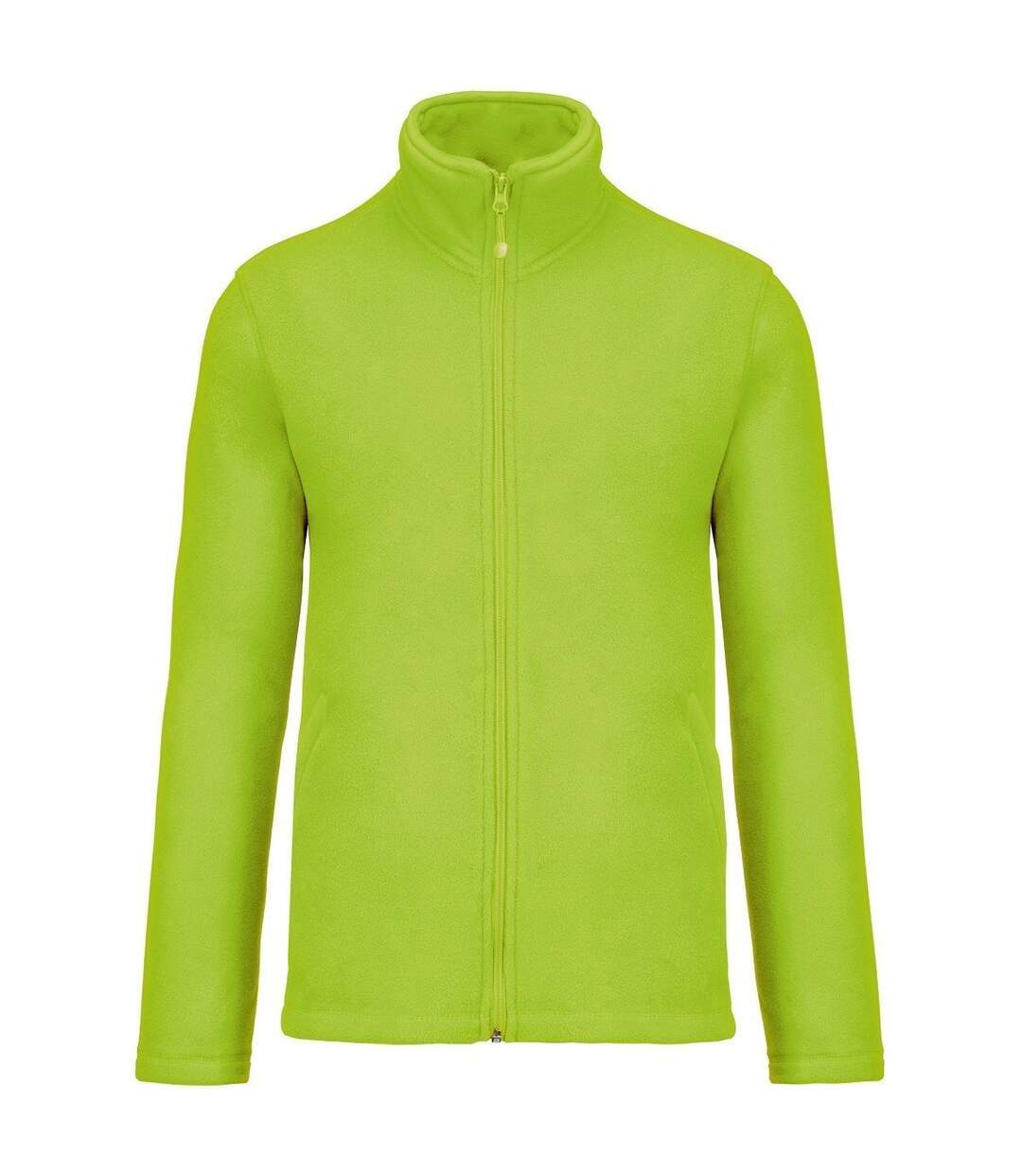 Veste micropolaire zippée - Homme - K911 - vert lime-1