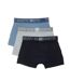 Lot de 3 boxers noir/bleu/gris homme teddy smith 1ts/52/15-2