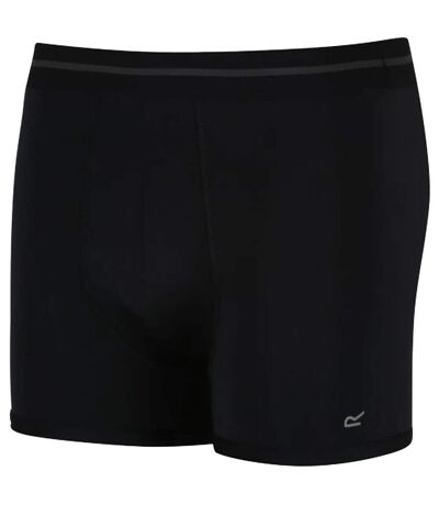 Mens Performance Boxer Shorts 3 Pack Ebony Navy Black Regatta