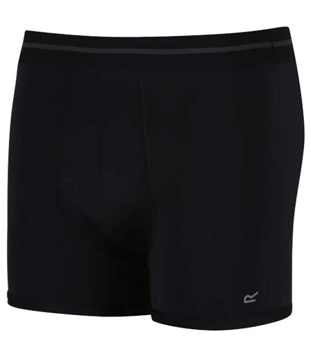 Mens Performance Boxer Shorts 3 Pack Ebony Navy Black Regatta