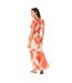 Womens/ladies tie dye waist tie maxi dress neutral Principles