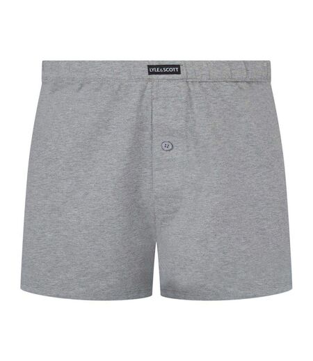 Lot De 3  Caleçons Unis Homme Gris Bleu Lyle & Scott