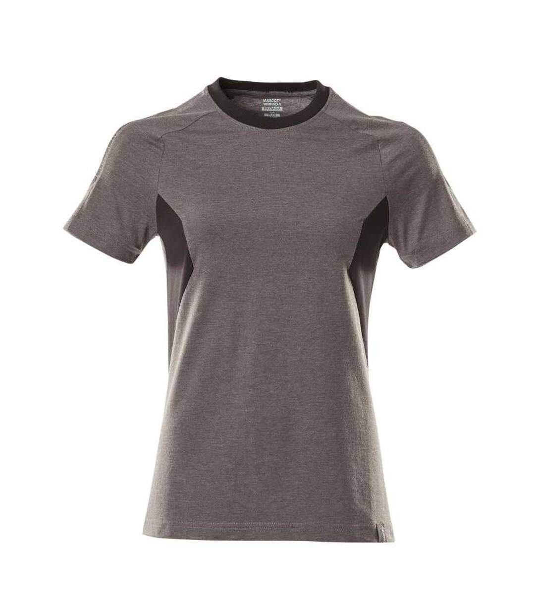 Womens/ladies Accelerate T-shirt Dark Anthracite Black Mascot-1