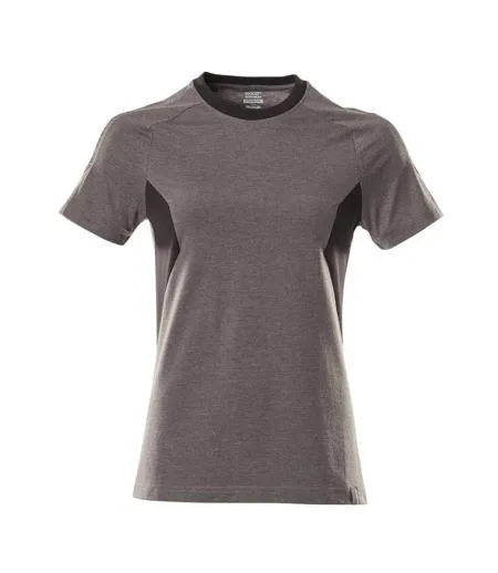 Womens/ladies Accelerate T-shirt Dark Anthracite Black Mascot