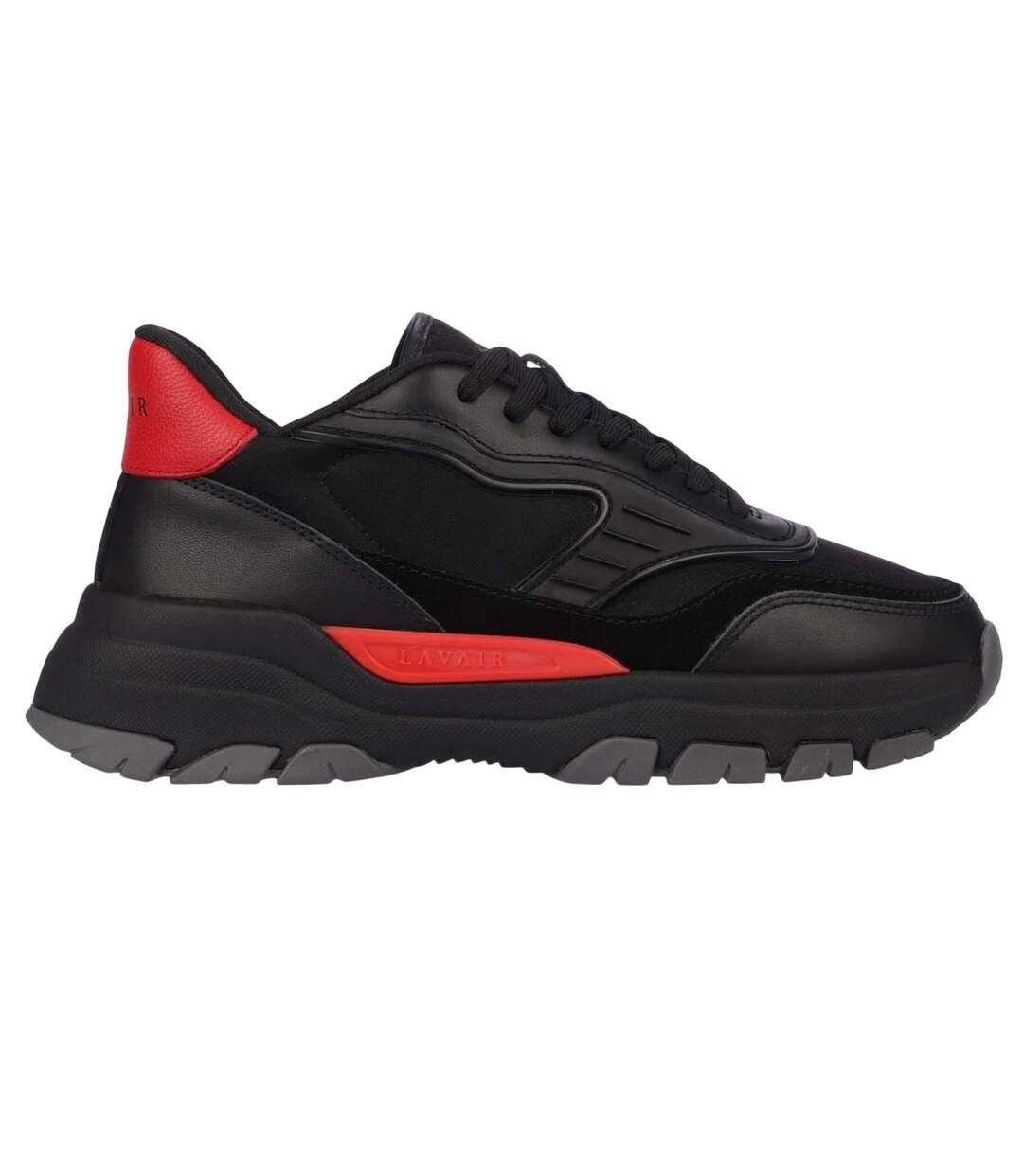 Baskets Pacific 2.0 Homme Noir Rouge Lavair-3