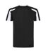 T-shirt Adulte Noir Vif Blanc AWDis Cool-2