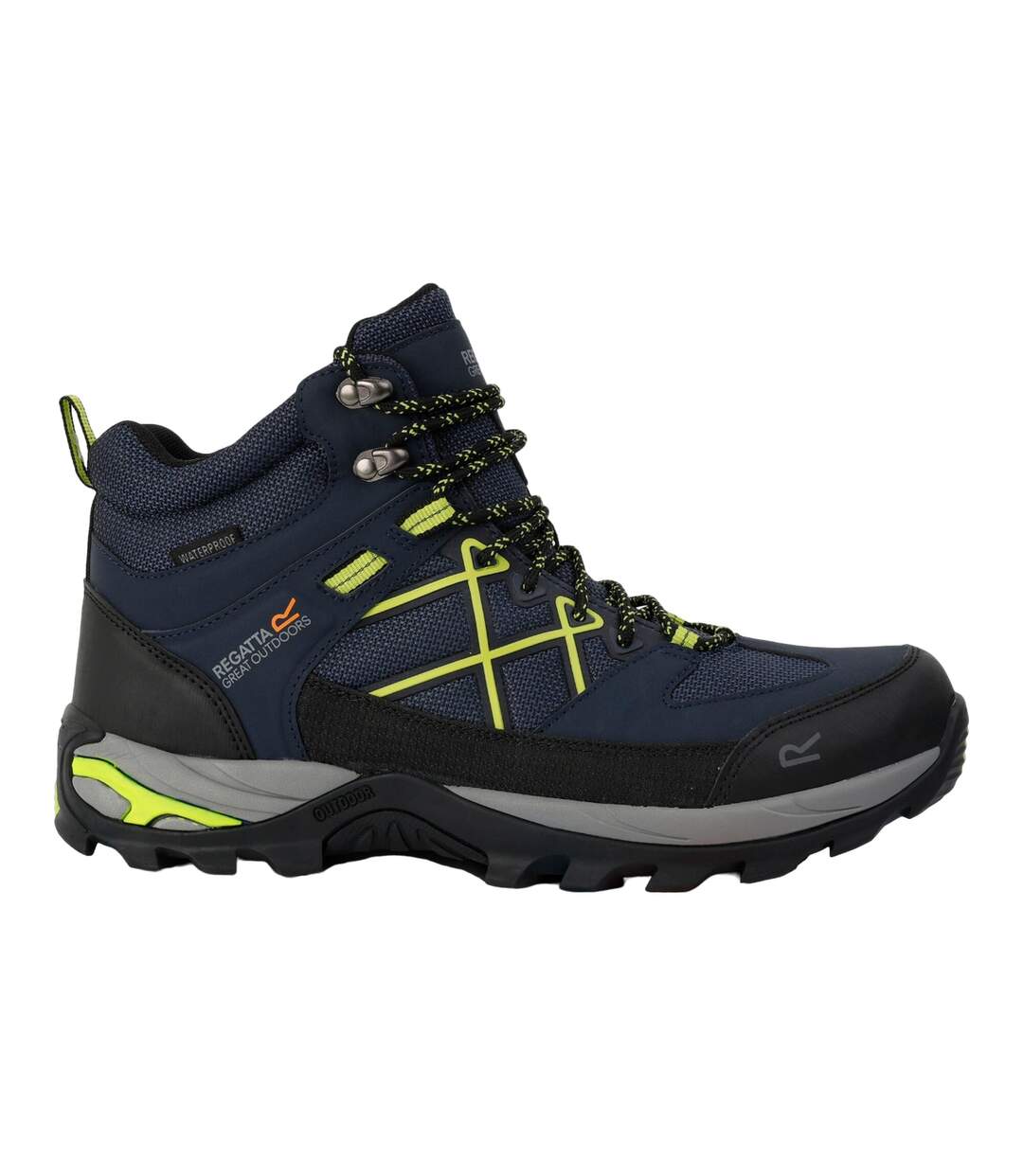 Mens Samaris Iii Walking Boots Navy Lime Punch Regatta-3